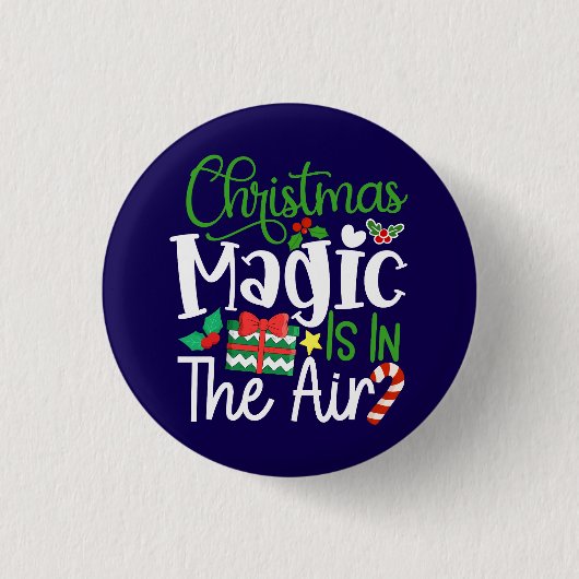 Christmas Magic komt uit in de Air-67876 Ronde Button 3,2 Cm (Voorkant)