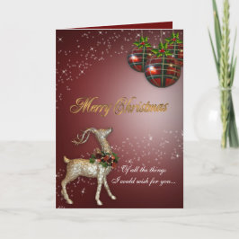 Christmas Magic Reindeer wenskaart Feestdagen Kaart