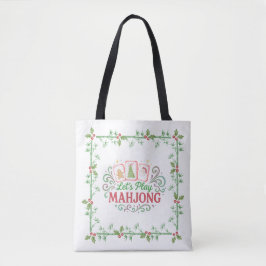 Christmas Mahjong  | Let's Play Mahjong Tote Bag