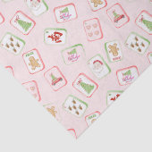 Christmas Mahjong Tiles Tissuepapier (Detail)