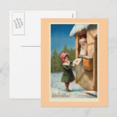 "Christmas Mail"  Briefkaart (Voorkant / Achterkant)