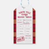 Christmas Mail From Santa North Pole Delivery Cadeaulabel (Voorkant)