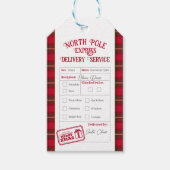Christmas Mail From Santa North Pole Delivery Cadeaulabel (Voorkant)