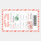 Christmas Mail From Santa North Pole Delivery Rechthoekige Sticker (Voorkant)
