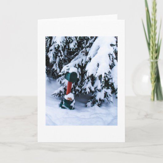 Christmas Mailbox 2 Feestdagen Kaart (Voorkant)