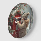 Christmas mailbox  charming festive winter decor grote klok (Hoek)