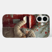 Christmas mailbox festive winter design Case-Mate iPhone case (Achterkant (horizontaal))