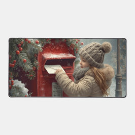 Christmas mailbox festive winter workspace bureaumat