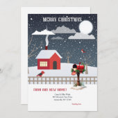 Christmas Mailbox Holiday Greeting Kaart (Voorkant / Achterkant)