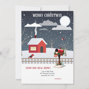 Christmas Mailbox Holiday Greeting Kaart