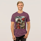 Christmas mailbox t-shirt cute winter holiday (Voorkant volledig)