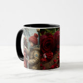 Christmas mailbox travel mug cozy winter drinkware mok (Voorkant links)