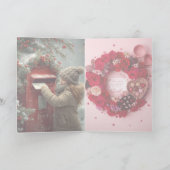 Christmas mailbox warm festive holiday message kaart (Binnen)