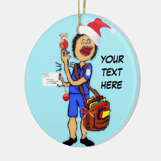 Christmas Mailman Keramisch Ornament (Links)