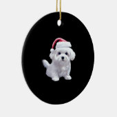 Christmas Maltese - Perfect For Animal Lovers Clas Keramisch Ornament (Rechts)