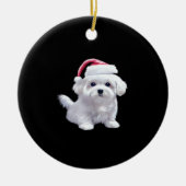 Christmas Maltese - Perfect For Animal Lovers Clas Keramisch Ornament (Voorkant)