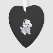 Christmas Maltese - Perfect For Animal Lovers Clas Ornament (voorkant)