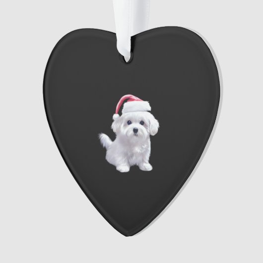 Christmas Maltese - Perfect For Animal Lovers Clas Ornament (voorkant)