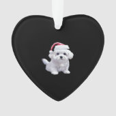 Christmas Maltese - Perfect For Animal Lovers Clas Ornament (voorkant)