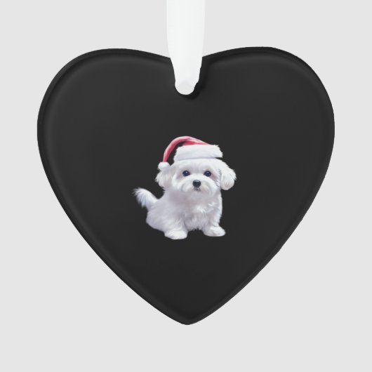 Christmas Maltese - Perfect For Animal Lovers Clas Ornament (voorkant)