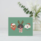 Christmas Maltipoo Honden Briefkaart (Staand voorkant)