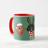 Christmas Maltipoo Honden Mok (Voorkant links)
