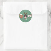 Christmas Maltipoo Honden Ronde Sticker (Tas)