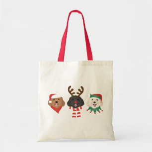 Christmas Maltipoo Honden Tote Bag