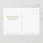 Christmas Manger Jesus beroemd gemaakt door Adorin Feestdagenkaart (Achterkant)