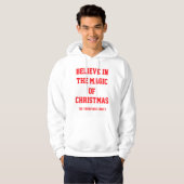 Christmas Mannen Basic Hooded Sweatshirt aanpassen (Voorkant volledig)