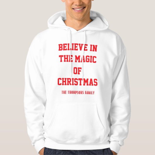 Christmas Mannen Basic Hooded Sweatshirt aanpassen (Voorkant)