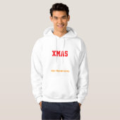 Christmas Mannen Basic Hooded Sweatshirt aanpassen (Voorkant volledig)