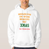 Christmas Mannen Basic Hooded Sweatshirt aanpassen (Voorkant)