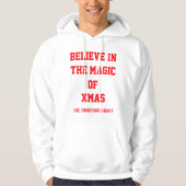 Christmas Mannen Basic Hooded Sweatshirt aanpassen (Voorkant)