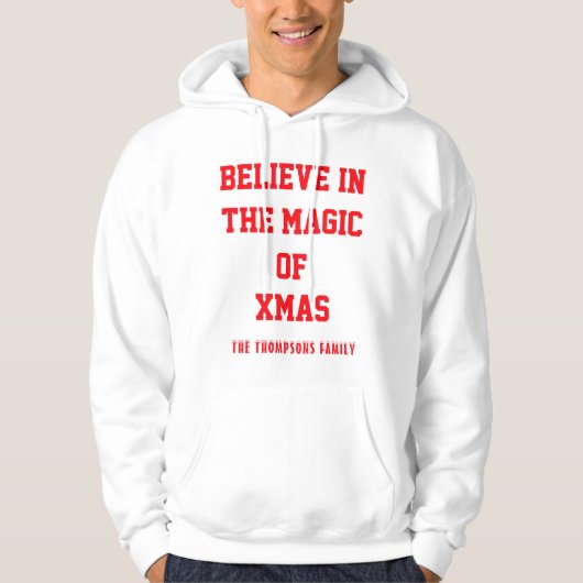 Christmas Mannen Basic Hooded Sweatshirt aanpassen (Voorkant)