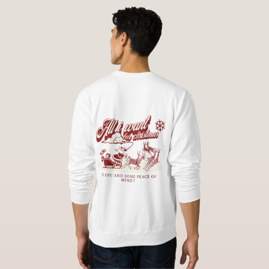 Christmas mannen sweatshirt (Achterkant volledig)