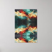 Christmas Marble Glow Premium Wrapped Canvas  (Voorkant)