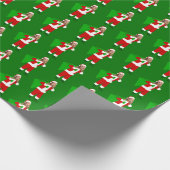 christmas Marjorie Taylor Greene santa claus Cadeaupapier (Hoek)