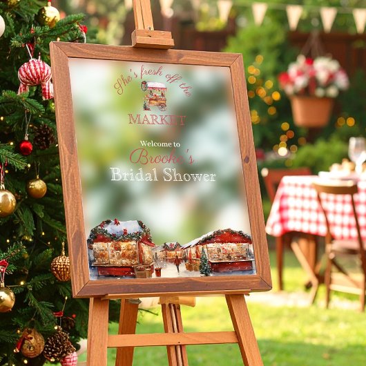 Christmas Market Mirror Welkomstbord Raamklemmen Raamsticker