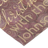 Christmas Maroon Gold Stars 14 x 72 Korte Tafelloper (Hoek)