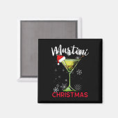 Christmas Martini Cocktail Happy Hour Fun Drink Gi Magneet (Voorkant / Achterkant)
