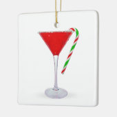 Christmas Martini Cocktail Keramisch Ornament (Links)