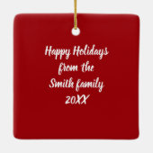 Christmas Martini Cocktail Keramisch Ornament (Achterkant)