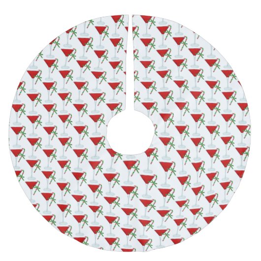 Christmas Martini Cocktail With Candy Canes Kerstboom Rok (Voorkant)