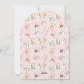 Christmas Martinis and Mahjong Party Kaart (Achterkant)