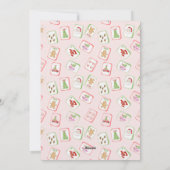 Christmas Martinis and Mahjong Party Kaart (Achterkant)