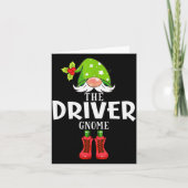 Christmas Matching Family The Driver Gnome  Kaart (Voorkant)