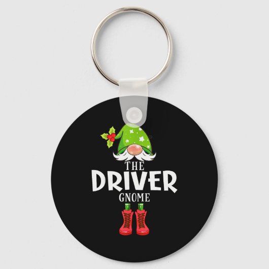 Christmas Matching Family The Driver Gnome  Sleutelhanger (Voorkant)