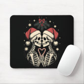 Christmas Matching Gothic Couple Dark Humor Skelet Muismat (Met muis)