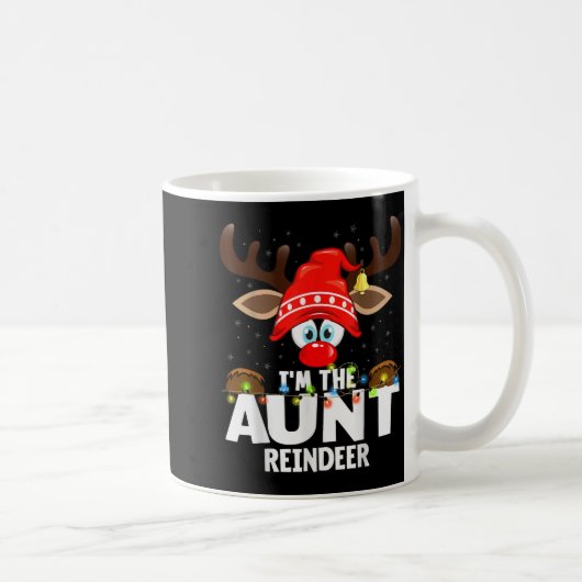 Christmas Matching I'm The Aunt Reindeer  Koffiemok (Rechts)